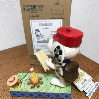 スヌーピー海外限定 jim shore ピーナッツコラボ スヌーピーキャンプ