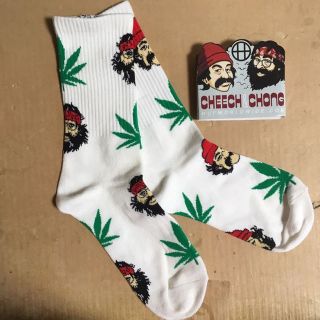 HUFチーチ&チョン ソックス スケートソックス スケーター靴下 柄靴下 420(その他)