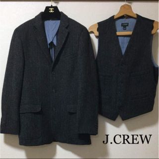 ジェイクルー(J.Crew)のJ.CREW ツイードジャケット ベスト セット(テーラードジャケット)