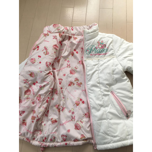 mezzo piano(メゾピアノ)のメゾピアノmezzo piano リバーシブルジャンバー140 キッズ/ベビー/マタニティのキッズ服女の子用(90cm~)(ジャケット/上着)の商品写真