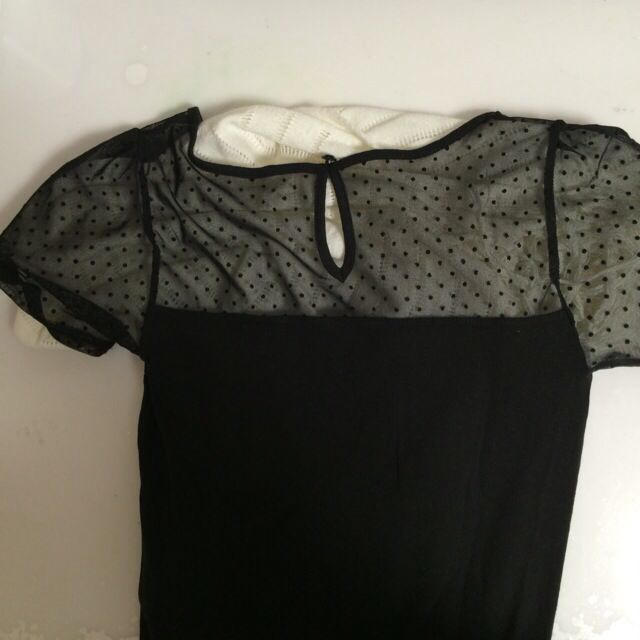 one*way(ワンウェイ)のoneway ティーシャツ 透け感ドット レディースのトップス(Tシャツ(半袖/袖なし))の商品写真