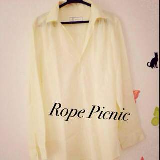 ロペピクニック(Rope' Picnic)のイエローのスキッパーシャツ☆(シャツ/ブラウス(長袖/七分))