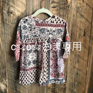 ザラキッズ(ZARA KIDS)のZARA girls 104㎝ ボヘミアンワンピース(ワンピース)