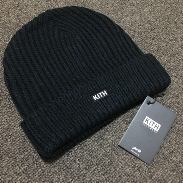 【 BLACK 】KITH キス BOX ロゴ ビーニー ニットキャップ | フリマアプリ ラクマ