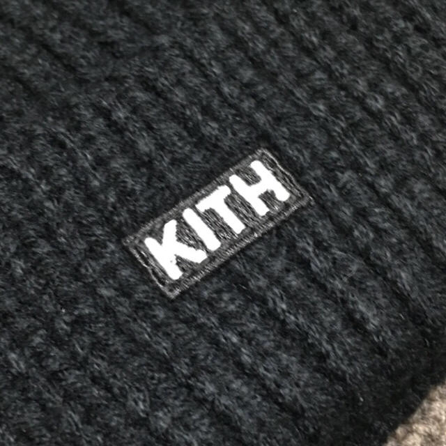 【 BLACK 】KITH キス BOX ロゴ ビーニー ニットキャップ