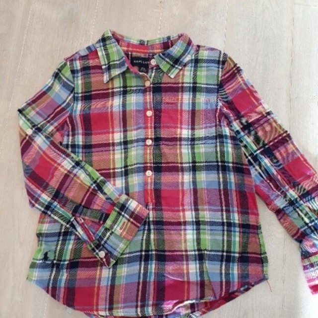 Ralph Lauren(ラルフローレン)のラルフローレン　チェックシャツ キッズ/ベビー/マタニティのキッズ服女の子用(90cm~)(ブラウス)の商品写真