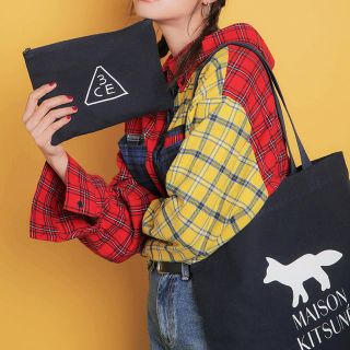 メゾンキツネ(MAISON KITSUNE')の【新品未開封】MAISON KITSUNE×3CE☆トートバッグ&ポーチ(トートバッグ)