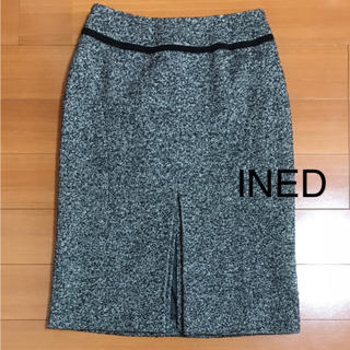 イネド(INED)のパピラン517様専用 INED 上質な素材の秋冬スカート (ひざ丈スカート)