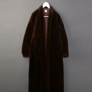 BEAUTY&YOUTH UNITED ARROWS - ROKU 6 FAKE FUR SHAWL COLLAR COAT ...