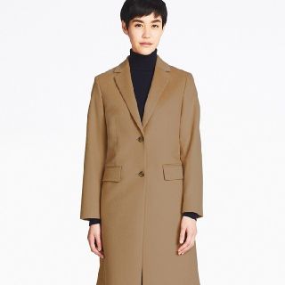 ユニクロ(UNIQLO)の今季新品◼️ユニクロ ウールカシミヤチェスターコート ベージュ UNIQLO(チェスターコート)