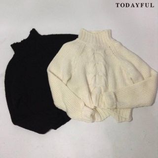 トゥデイフル(TODAYFUL)のHighneck Cable Knit(ニット/セーター)