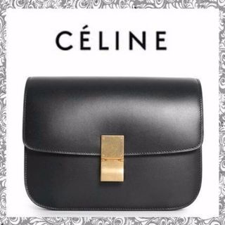 セリーヌ(celine)のCLASSIC BOX MEDIUM BLACK　新品　予約すみ(ハンドバッグ)