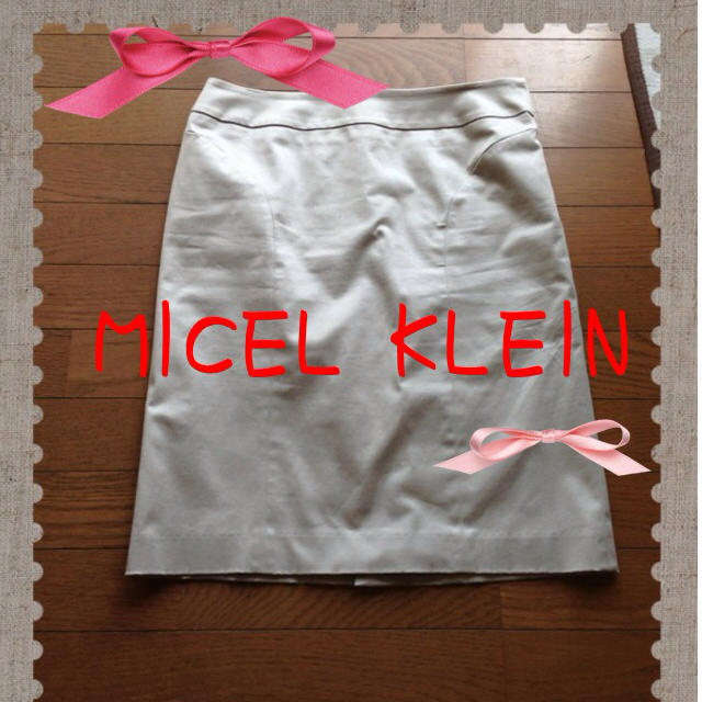 MICHEL KLEIN(ミッシェルクラン)のミッシェルクラン☆シンプルスカート レディースのスカート(ひざ丈スカート)の商品写真