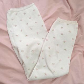 小花柄 thermal leggings(レギンス/スパッツ)
