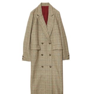 アメリヴィンテージ(Ameri VINTAGE)のAMERI GLEN CHECK DOUBLE COAT(ロングコート)