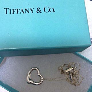 ティファニー(Tiffany & Co.)の新品同様 オープンハート ネックレス(ネックレス)