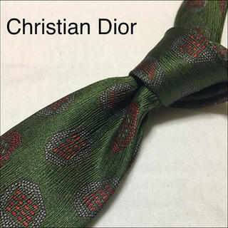 クリスチャンディオール(Christian Dior)のChristian Dior ネクタイ 渋めグリーン(ネクタイ)