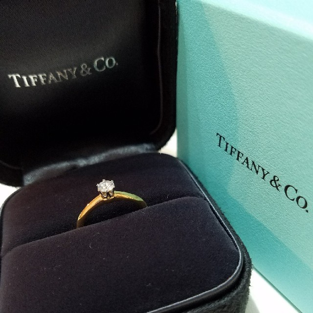 激安 Tiffany & Co. - ☆ティファニー ソルティアダイヤモンドリング (K18 & Pt950) リング(指輪)