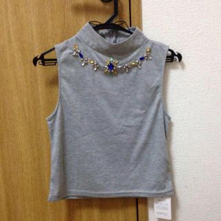 ムルーア(MURUA)のハイネックショート丈T/S(Tシャツ(半袖/袖なし))