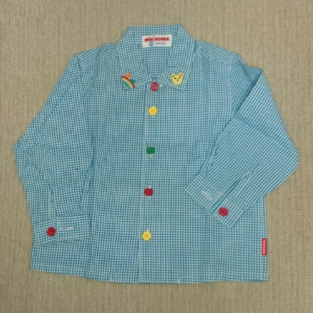 mikihouse(ミキハウス)の101 【美品】ミキハウス シャツ 90 キッズ/ベビー/マタニティのキッズ服男の子用(90cm~)(ブラウス)の商品写真