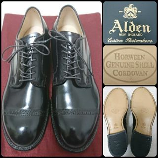 オールデン(Alden)のぺんぺん草様専用 新品未使用 オールデン コードバン パンチドキャップトゥ(ドレス/ビジネス)