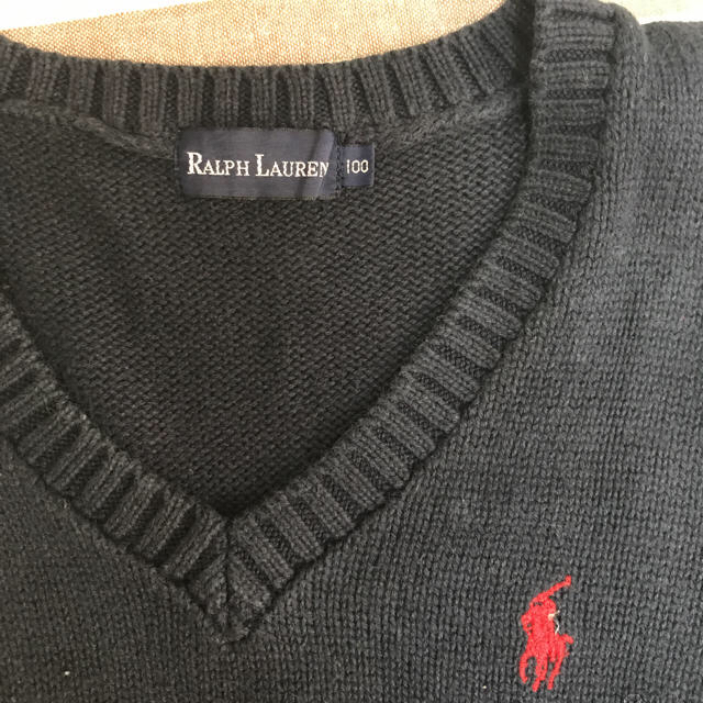 Ralph Lauren(ラルフローレン)のサイズ100 ラルフローレン ニットベスト キッズ/ベビー/マタニティのキッズ服女の子用(90cm~)(ニット)の商品写真