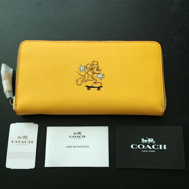 COACH - 限定 新品 未使用 コーチ ディズニー コラボ 長財布 ミッキー イエローの通販 by ☆RIN☆ ｜コーチならラクマ