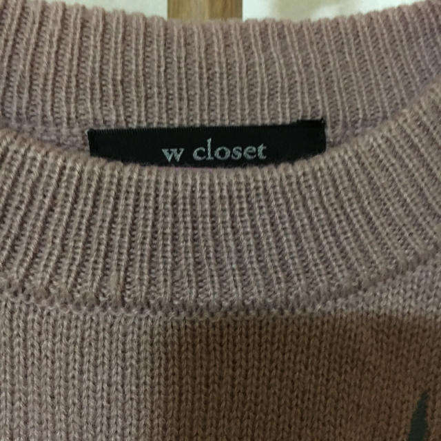 w closet(ダブルクローゼット)の刺繍ニット レディースのトップス(ニット/セーター)の商品写真