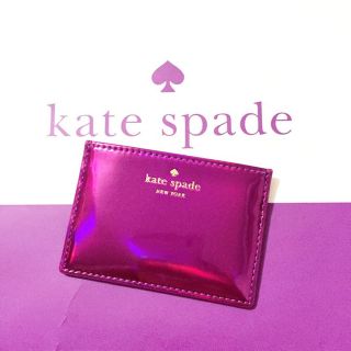 ケイトスペードニューヨーク(kate spade new york)の本物 ケイトスペード カードケース レイナーレーン メタリック バジャローズ(絵本/児童書)