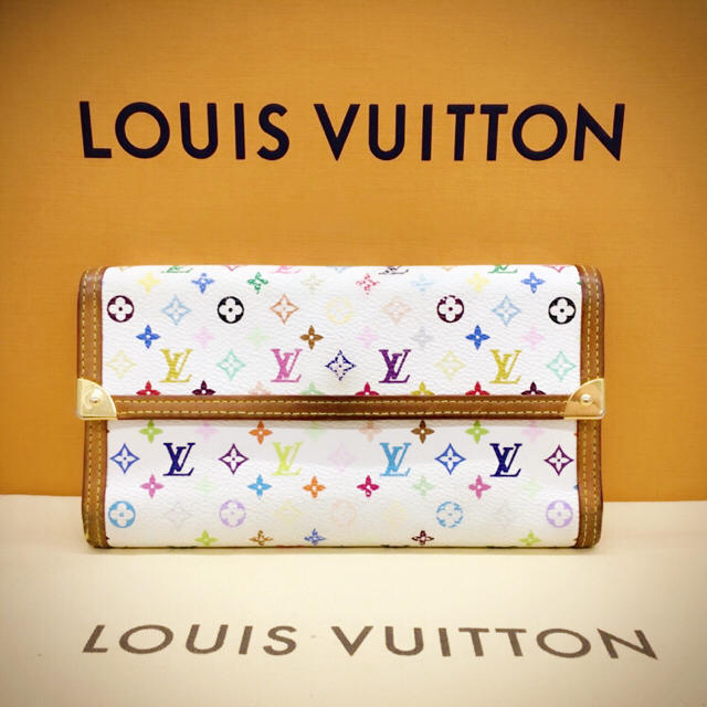 LOUIS VUITTON(ルイヴィトン)のルイヴィトンマルチカラー　長財布　三つ折り レディースのファッション小物(財布)の商品写真