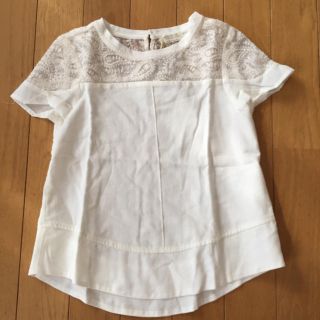 ザラキッズ(ZARA KIDS)のzaragirls刺繍レースTシャツ(Tシャツ/カットソー)