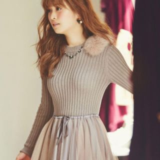 ウィルセレクション(WILLSELECTION)のウィルセレクション♥ファー付ニット(ニット/セーター)