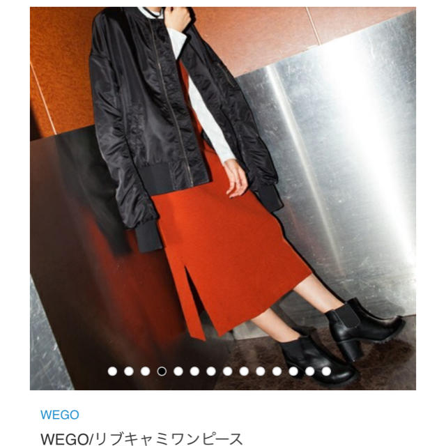 WEGO(ウィゴー)のwego リブニットワンピース レディースのワンピース(ひざ丈ワンピース)の商品写真