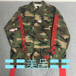 オフホワイト(OFF-WHITE)のoff white オフホワイト ミリタリージャケットイーストランドタグ付(ミリタリージャケット)