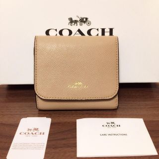 コーチ(COACH)のCOACH 三つ折り財布 ベージュ コーチ レディース 折り財布 (財布)