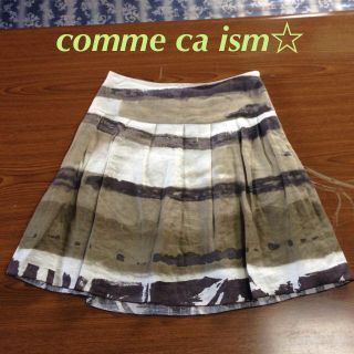 コムサイズム(COMME CA ISM)の麻スカート♡(ひざ丈スカート)