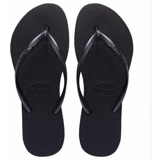 havaianas(ハワイアナス)のhavaianas slim black 35-36 レディースの靴/シューズ(ビーチサンダル)の商品写真