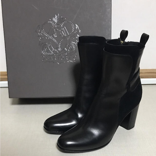 ◇専用◇SARTORE サルトル スエードコンビ ショートブーツ ブラック