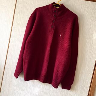 ハッシュパピー(Hush Puppies)の２点購入 [美品]ハッシュパピー ニット LL ボルドー マスタード(ニット/セーター)