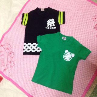 クマ組 新品Tシャツ2枚セット 95(その他)