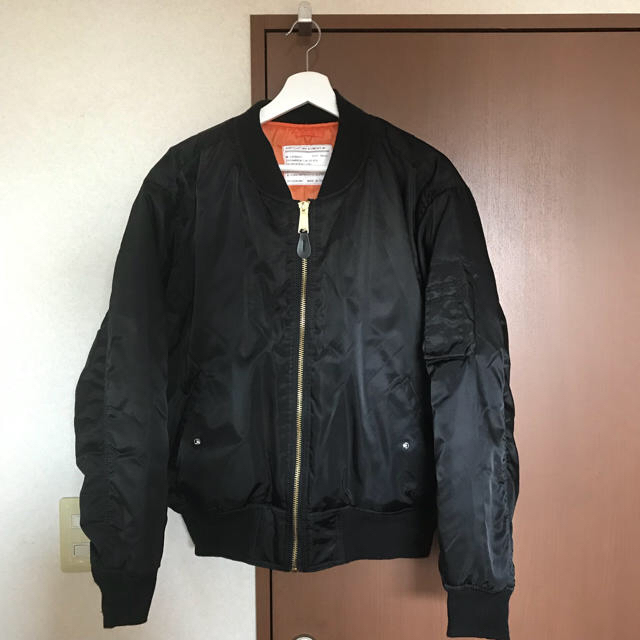 ALPHA INDUSTRIES(アルファインダストリーズ)の値下げ可能 MA-1 黒 Sサイズ ノーブランド メンズのジャケット/アウター(ミリタリージャケット)の商品写真