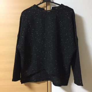 ザラ(ZARA)のZARA★ゴールドカットソー(カットソー(長袖/七分))