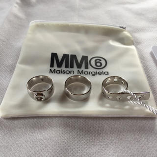 マルタンマルジェラ(Maison Martin Margiela)の16SS新品 マルジェラ MM6 3連リング size S(リング(指輪))
