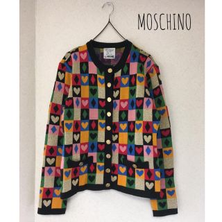 モスキーノ(MOSCHINO)のMOSCHINO カラフルニットカーディガン(カーディガン)