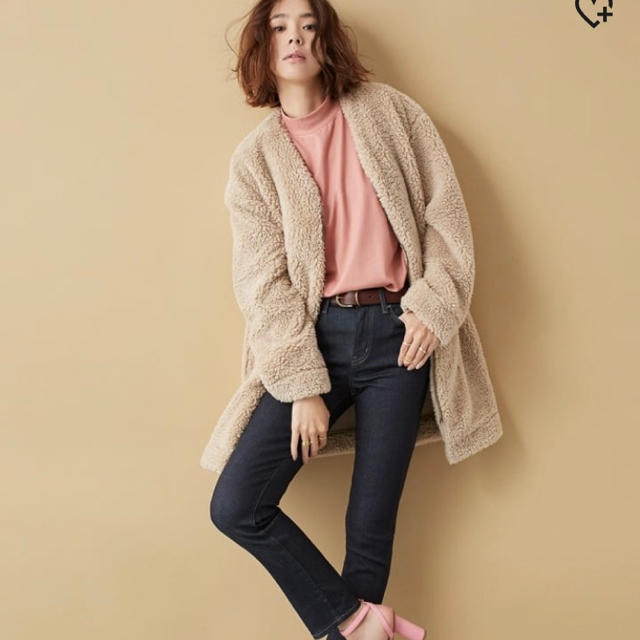 UNIQLO(ユニクロ)のボアフリースコート レディースのジャケット/アウター(ロングコート)の商品写真