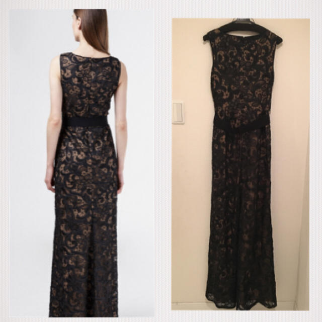 TADASHI SHOJI(タダシショウジ)の新品 タダシショージ Tadashi shoji ブラック 総レース ドレス レディースのフォーマル/ドレス(ロングドレス)の商品写真