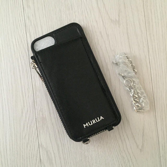 MURUA(ムルーア)のMURUA ムルーア コインケース ミラー付き iPhone6 6S 7 スマホ/家電/カメラのスマホアクセサリー(iPhoneケース)の商品写真