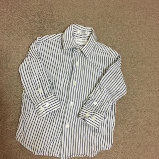 カルバンクライン(Calvin Klein)の556男の子90程度本物カルバンクラインCalvinのストライプ長袖シャツ(Tシャツ/カットソー)