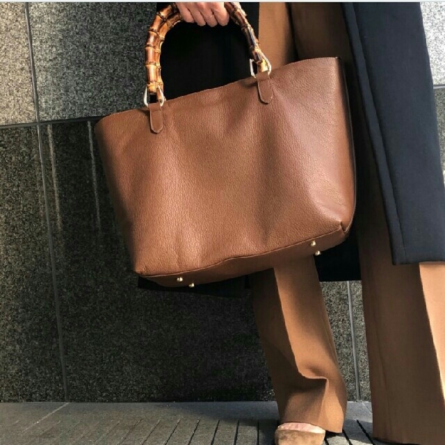 新品☆ドゥーズィエムクラス CAROL J BAMBOO BAG ブラウン