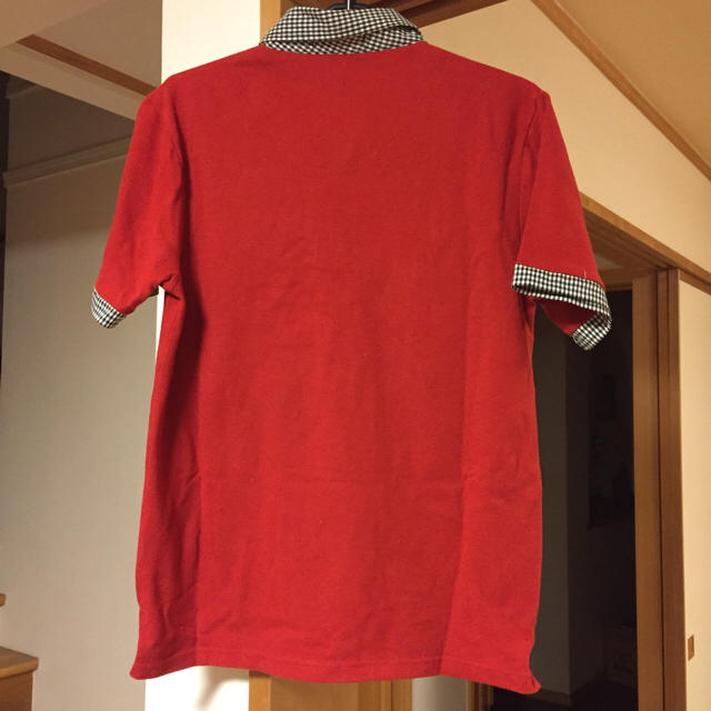 赤ポロシャツ メンズのトップス(ポロシャツ)の商品写真
